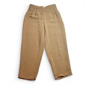 Wilfred Tan Pleated Elegant Trousers sz 6